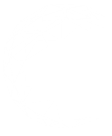 Abstract network forming a C shape, representing connectivity and data flow